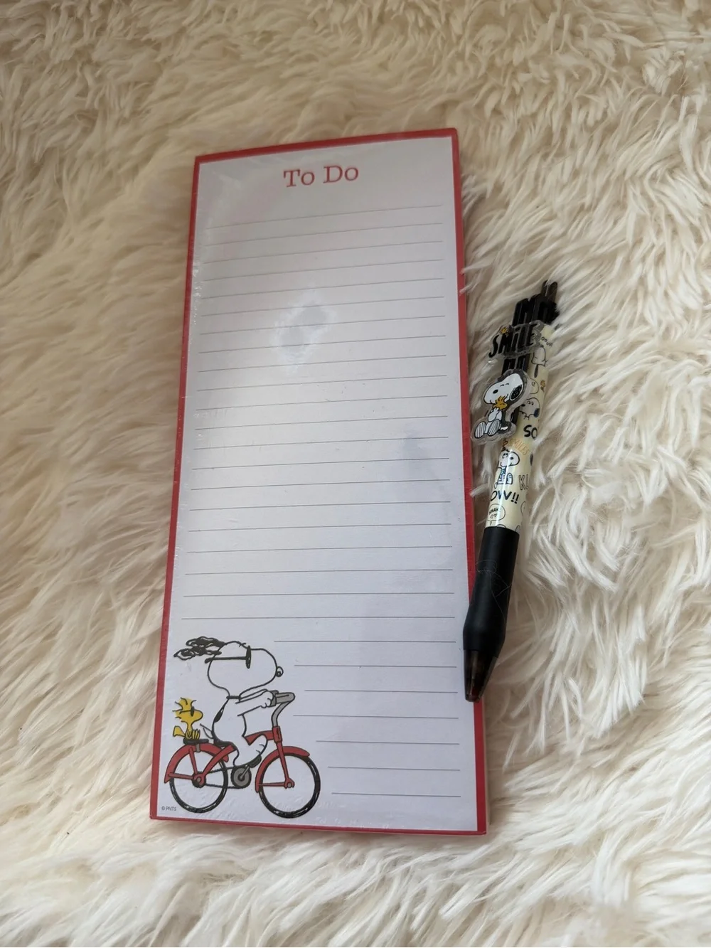 Peanuts notes paper